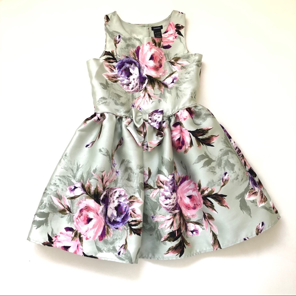 Zunie girls floral dress sz 12